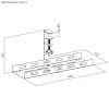 Maclean Organizer podbiurkowy na kable, MC-105W